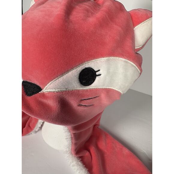 Squishmallows Fifi Fox Hat Earflap Girls Toboggan Pink Beanie One Size - Picture 5 of 9